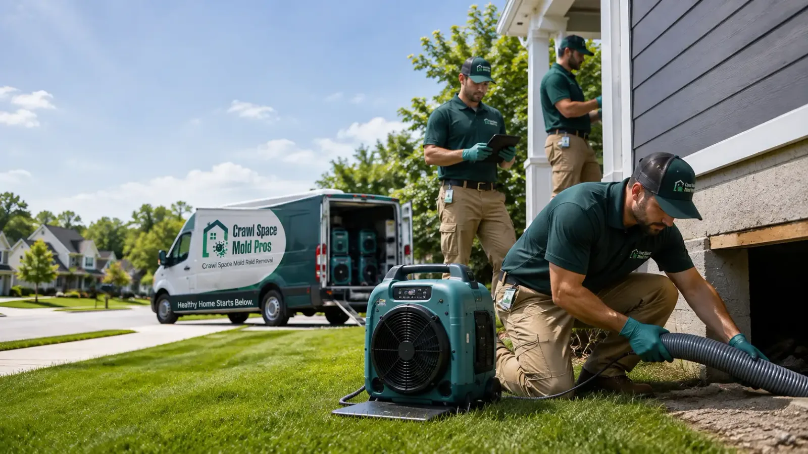 Crawl Space Mold Removal in Cascade, WI